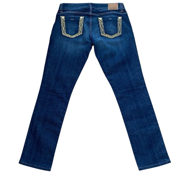 Guess Blue and Gold Straight Leg Jeans - Picture 3 of 13